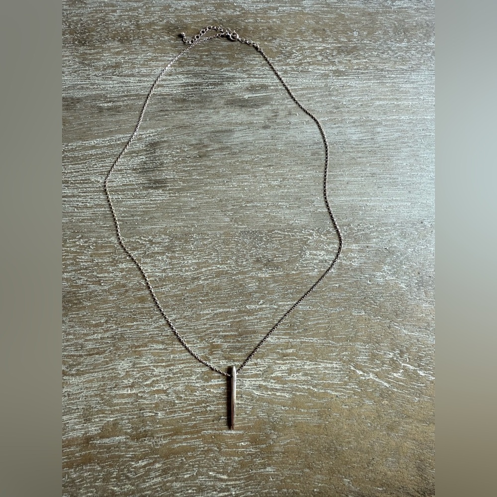 Dogeared Balance Spear  Sterling Silver Necklace